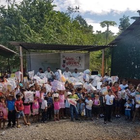 Colaboradores del Ingenio Tululá celebran la navidad con niños del&nbsp;área
