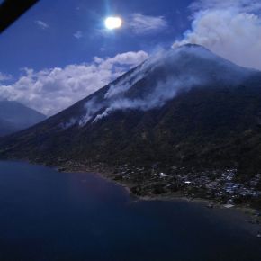 Trabajan en apagar incendio forestal en&nbsp;Sololá