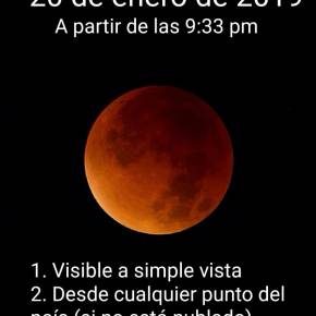 Eclipse total de luna este&nbsp;domingo