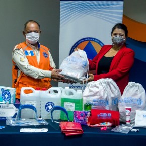 CONRED recibe donación de equipo por la pandemia&nbsp;COVID-19