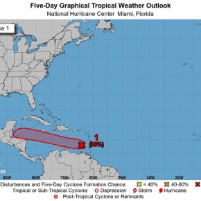 Pronostican lluvia por Depresión tropical a media&nbsp;semana