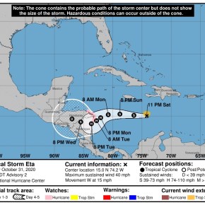 Se forma la tormenta tropical&nbsp;Eta