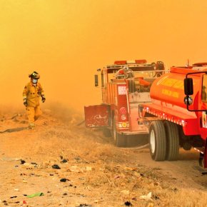 Incendio en el basurero del km.&nbsp;22