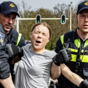 Greta Thunberg es arrestada en Países Bajos durante&nbsp;protesta